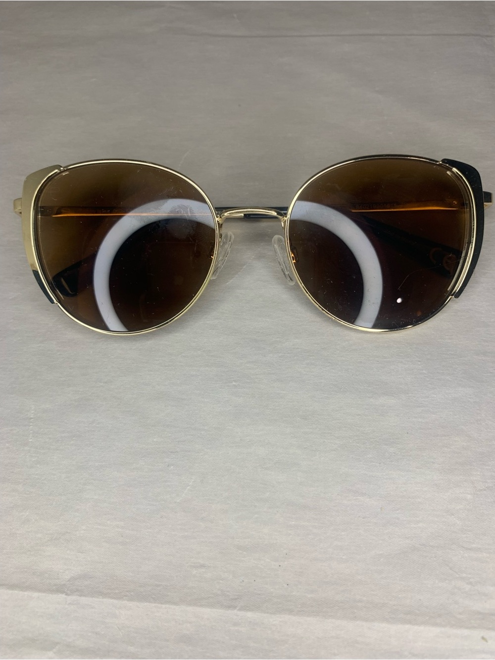 Gold Frame Women's Sunglasses with Brown Lenses